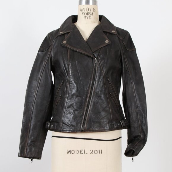 Whet Blu Stephanie Brown Vintage Leather Jacket - Picture 1 of 3
